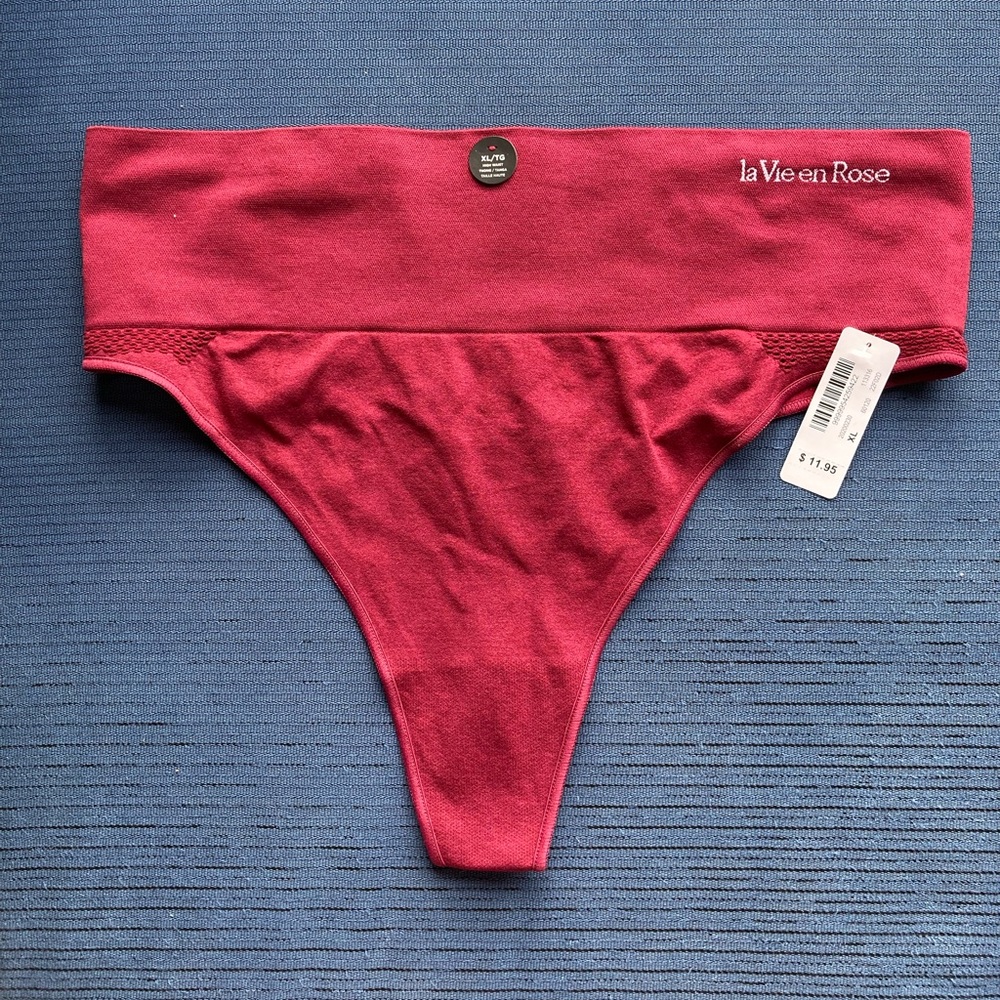 La Vie En Rose High Waist Thong Panties
